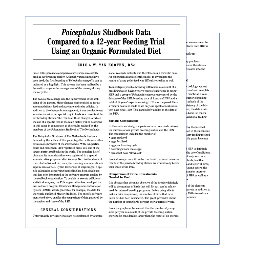 Poicephalus Studbook Data