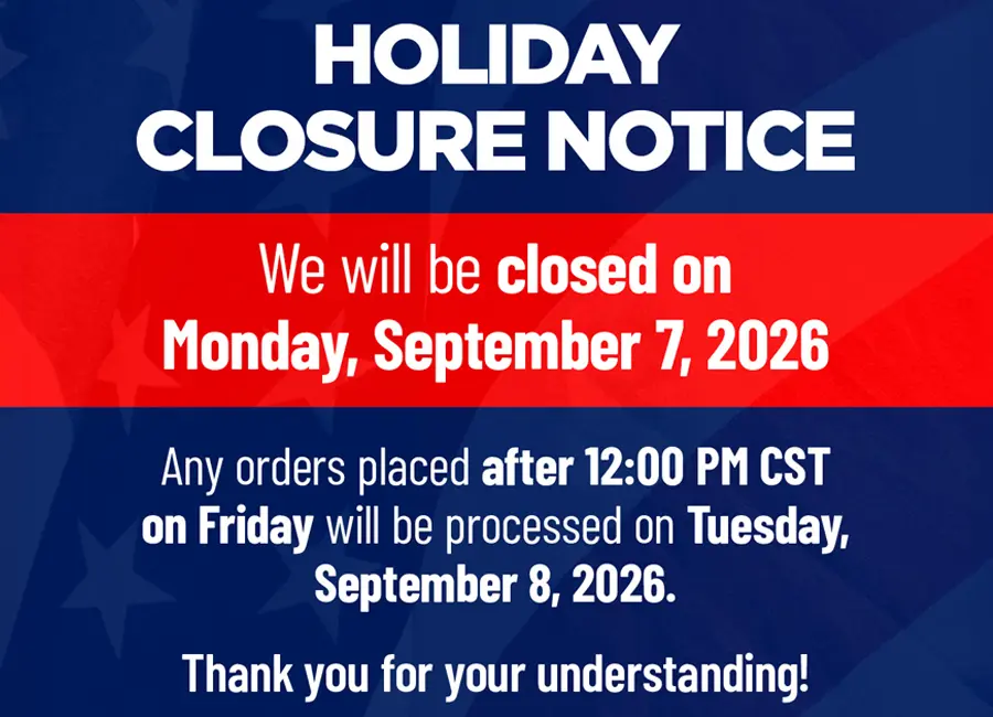 Holiday Closure Notice